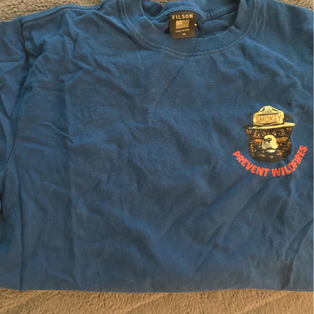 Filson, Blue “Smokey” Graphic Men's Shirt, M - Picture 3 of 3